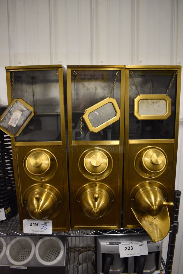 3 Metal Countertop Coffee Bean Holders. 7x16x22. 3 Times Your Bid! - Image 5 of 6