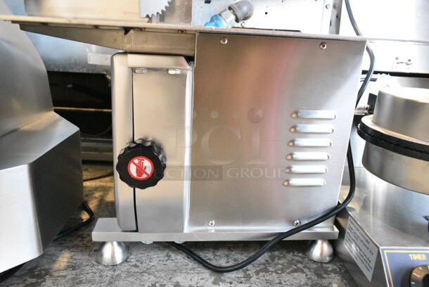 BRAND NEW SCRATCH AND DENT! 2024 Backyard Pro 554BSSW65AL Stainless Steel Butcher Series 65" Blade Countertop Vertical Band Meat Saw. 110 Volts, 1 Phase. Tested and Working! - Image 6 of 8