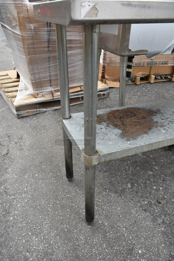 Stainless Steel Commercial Table w/ Metal Under Shelf. - Image 5 of 5