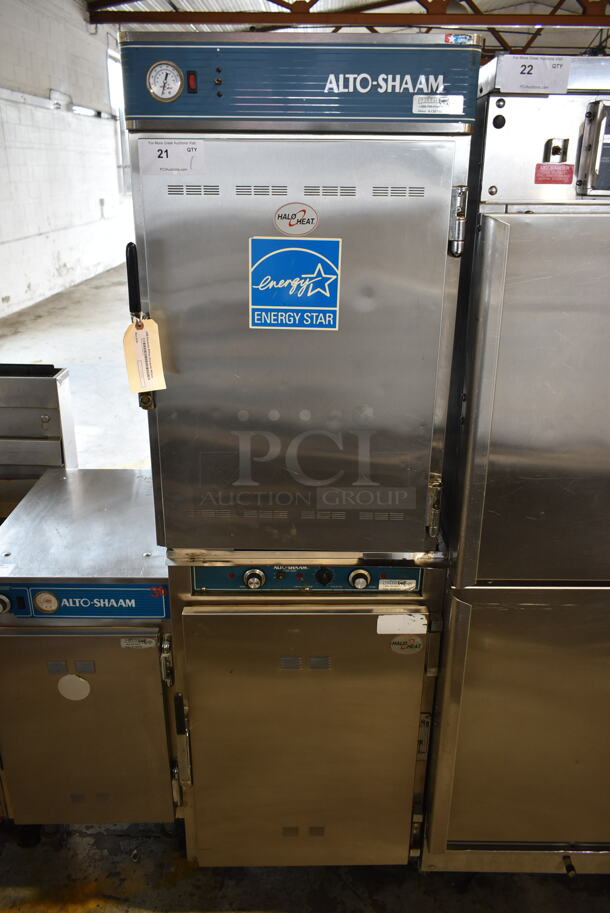 Alto Shaam 1000-TH/II Halo Heat ENERGY STAR Stainless Steel Commercial Cook N Hold Cabinet on Commercial Casters. 208/240 Volts, 1 Phase.  - Image 1 of 9