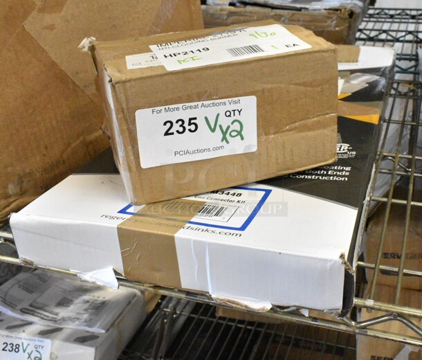 2 BRAND NEW IN BOX! Items Including HP2119 Imperial 2119 Anti-Clogging Burner and Regency 600GKM3448 Regency 48" Mobile Gas Connector Hose Kit with 2 Elbows, Full Port Valve, Restraining Device, and Quick Disconnect - 3/4". 2 Times Your Bid!  - Image 2 of 4