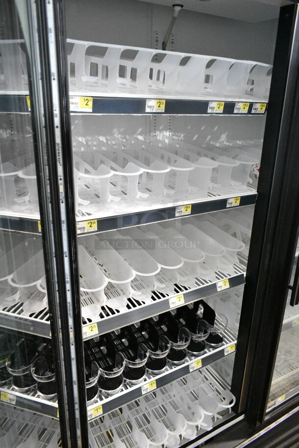 True GDM-49-LD Metal Commercial 2 Door Reach In Cooler Merchandiser w/ Poly Coated Racks. 115 Volts, 1 Phase. Tested and Working! - Image 3 of 5