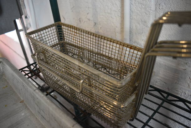 2 Metal Fry Baskets. 4x21x8. 2 Times Your Bid! - Image 2 of 3