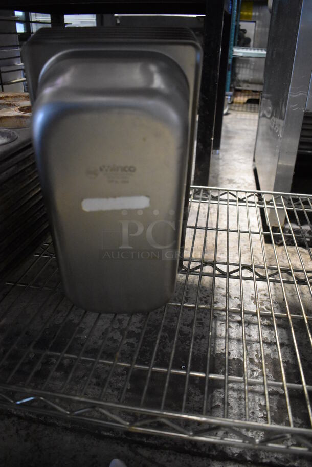 ALL ONE MONEY! Lot of 7 Stainless Steel Drop In Bins. 1/6x2.5, 1/3x4 - Image 4 of 4