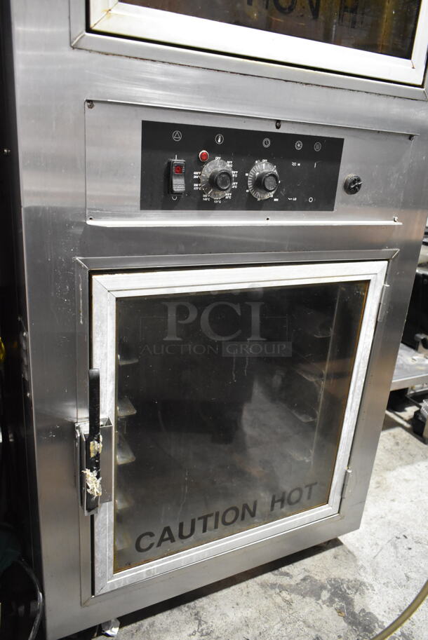 Nu Vu UB-E5/5 Stainless Steel Commercial Electric Powered Oven Proofer on Commercial Casters. 208 Volts, 3 Phase.  - Image 3 of 6