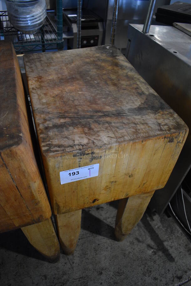 Butcher Block Table. 16x24x31 - Image 4 of 4