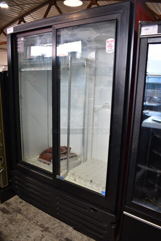 Imbera VRD43 ENERGY STAR Metal Commercial 2 Door Reach In Cooler Merchandiser. 115 Volts, 1 Phase. Tested and Working!