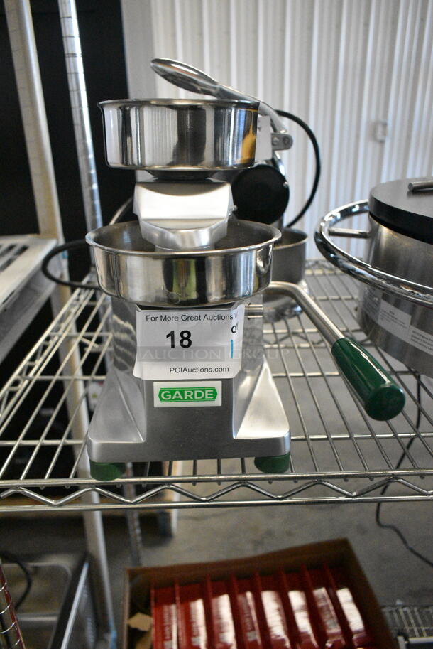 BRAND NEW SCRATCH AND DENT! Garde 181HDHP12 Heavy-Duty 1/2 lb. 5" Hamburger Patty Molding Press with Handle. 120 Volts, 1 Phase.  - Image 2 of 6