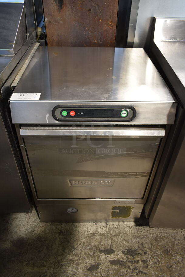 Hobart LX30H Stainless Steel Commercial Undercounter Dishwasher. 120/208 Volts, 1 Phase. 