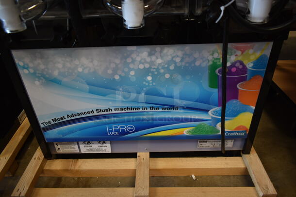 BRAND NEW! 2021 SPM I-PRO 3 E L Stainless Steel Commercial Countertop 3 Hopper Slushie Machine. 115 Volts, 1 Phase. Stock Pictures Used - Image 5 of 8