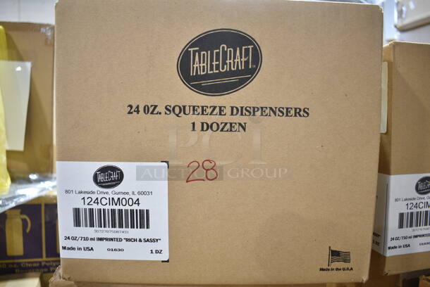 PALLET LOT of 45 BRAND NEW Boxes Including 3 Box Libbey 92129 33.5 oz Milk Bottles, 161052 Glass Rack, Tablecraft 112CIM071 Texas Pit Squeeze Bottles, Tablecraft 112CIM004 Squeeze Bottles, Tablecraft 112CIM072 Squeeze Bottles. 45 Times Your Bid!  - Image 6 of 8