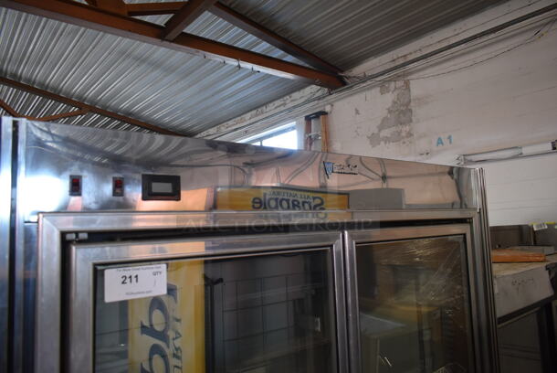 CustomCool GDF2R Stainless Steel Commercial 2 Door Reach In Cooler Merchandiser. Does Not Come w/ Remote Compressor. - Image 2 of 7