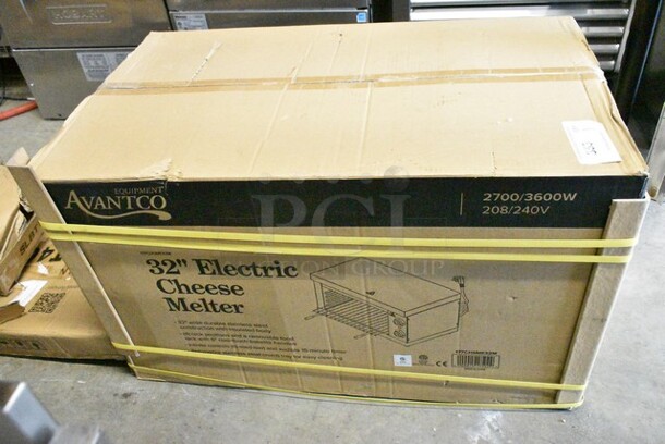 BRAND NEW IN BOX! Avantco 177CHSME32M Stainless Steel Commercial Countertop Electric Powered 32" Cheese Melter. 208/240 Volts. - Image 2 of 3