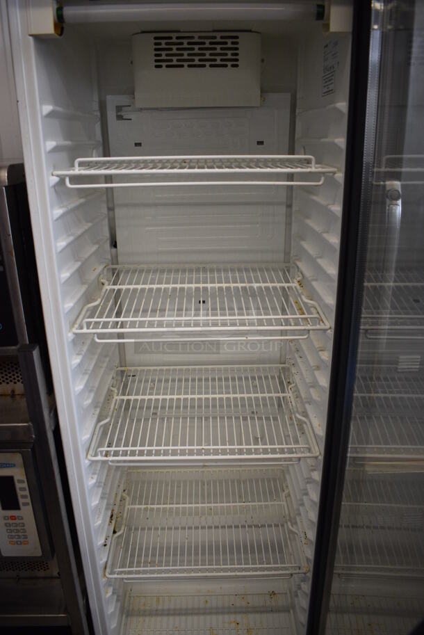 Vestfrost Model FKG 371 Metal Commercial Single Door Reach In Cooler Merchandiser w/ Poly Coated Racks. 115 Volts, 1 Phase. 23.5x25x72.5. Tested and Working! - Image 4 of 5