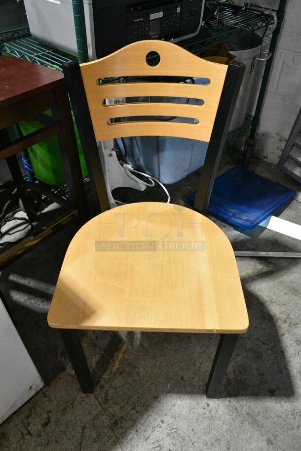 2 BRAND NEW SCRATCH AND DENT! Chairs; Wooden Bar Height and Wooden and Metal Dining Height. 2 Times Your Bid!  - Image 3 of 6