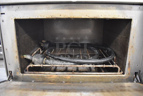 2 Turbochef NGC Stainless Steel Commercial Electric Powered Rapid Cook Oven on Stainless Steel Equipment Stand w/ Commercial Casters. 208/240 Volts, 1 Phase. 30x30x55. 2 Times Your Bid! - Image 6 of 10