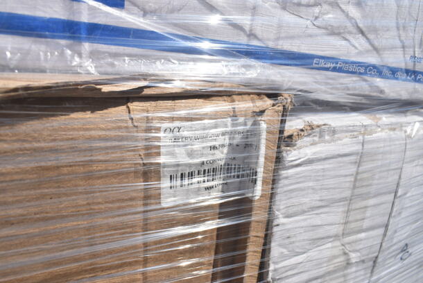 PALLET LOT of 29 BRAND NEW Boxes Including 3 Box 127P2C Choice 2 oz Portion Cups, 5002DNAPBLK Choice 15" x 17" Black Customizable 2-Ply Paper Dinner Napkin - 1000/Case, 130BKFKSNSPH Choice Black Heavy Weight Wrapped Plastic Cutlery Pack with Napkin and Salt and Pepper Packets - 500/Case, 129MCR333CB Choice 33 oz. Black 9" Round 3-Compartment Microwavable Heavy Weight Container with Lid - 150/Case, 128HD8COMBO Choice Heavy Duty 8 oz. Microwavable Translucent Plastic Deli Container and Lid Combo Pack - 240/Case, 485UPJ7BLSTR EcoChoice 7 3/4" Blue Stripe Jumbo Unwrapped Paper Straw - 4800/Case, 128HD8BULK Choice Heavy Duty 8 oz. Microwavable Translucent Plastic Deli Container - 480/Case, 2 Box 129MCS28B Choice 28 oz. Black Rectangular Microwavable Heavy Weight Container with Lid 8 3/4" x 6 1/4" x 1 3/4" - 150/Case, 127P250B Choice 2.5 oz. Black Plastic Souffle Cup / Portion Cup - 2500/Case, 130WHSPOONH Spoons. 29 Times Your Bid!  - Image 5 of 12