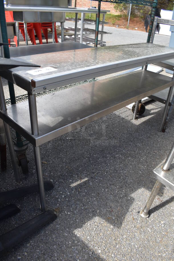 Stainless Steel 2 Tier Shelving Unit. - Image 1 of 2