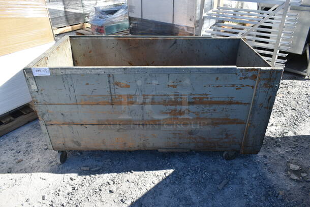 Metal and Wood Pattern Bin on Commercial Casters. - Image 1 of 4