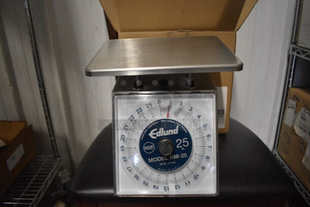 BRAND NEW IN BOX! Edlund Model RM-25 Metal Countertop Food Portioning Scale. 9x9x9