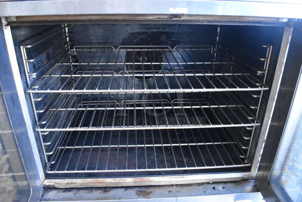 2 Southbend Stainless Steel Commercial Natural Gas Powered Full Size Convection Ovens w/ View Through Doors, Metal Oven Racks and Thermostatic Controls. 38x36x64. 2 Times Your Bid! - Image 7 of 9