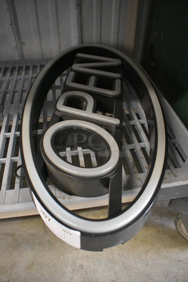 Light Up Open Sign. Does Not Have Power Cord. 27.5x2.5x13 - Image 3 of 3