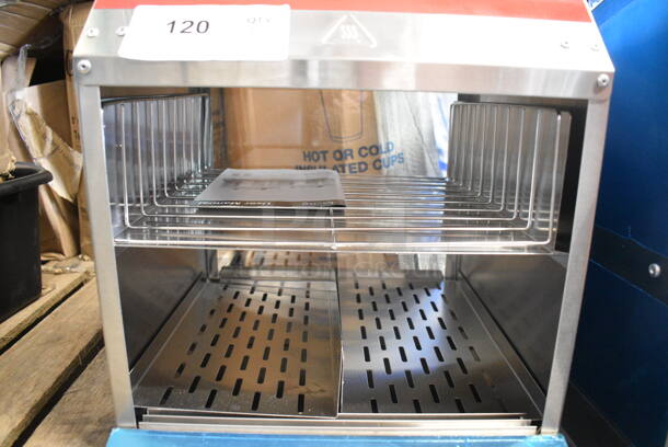 BRAND NEW SCRATCH AND DENT! 2023 Avantco 177HDS175 Stainless Steel Commercial Countertop 175 Dog / 40 Bun Hot Dog Steamer. 120 Volts, 1 Phase. Tested and Does Not Power On - Image 3 of 8