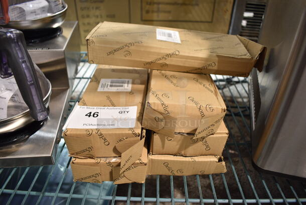 6 BRAND NEW SCRATCH AND DENT! Chef & Sommelier Marble 9 1/4" 18/10 Stainless Steel Extra Heavy Weight Straight Edge Steak Knife by Arc Cardinal - 12/Case. 6 Times Your Bid! - Image 2 of 3