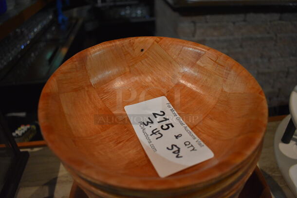 ALL ONE MONEY! Lot of 50 Wood Pattern Bowls. 8x8x2, 12x12x3. (bar) - Image 4 of 4