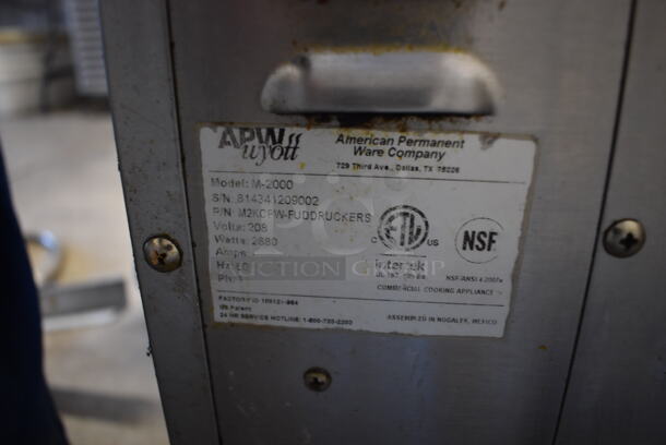APW Wyott M-2000 Stainless Steel Commercial Countertop Vertical Toaster. 208 Volts, 1 Phase. 23x15x20 - Image 7 of 7