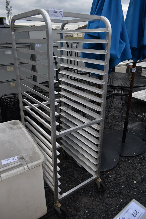 Metal Commercial Pan Transport Rack on Commercial Casters. - Image 1 of 3