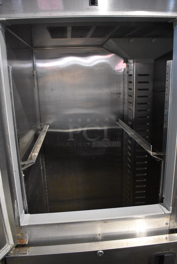 Hoshizaki RH2-SSB-HD Stainless Steel Commercial 4 Half Size Door Reach In Cooler. 115 Volts, 1 Phase. Tested and Working! - Image 4 of 9