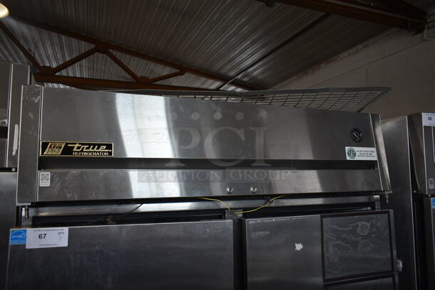 2010 True TG2R-2S ENERGY STAR Stainless Steel Commercial 2 Door Reach In Cooler w/ Poly Coated Racks. 115 Volts, 1 Phase. Tested and Working! - Image 2 of 9