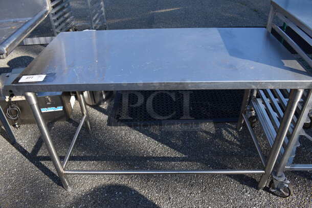 Stainless Steel Commercial Table. 48x24x30.5