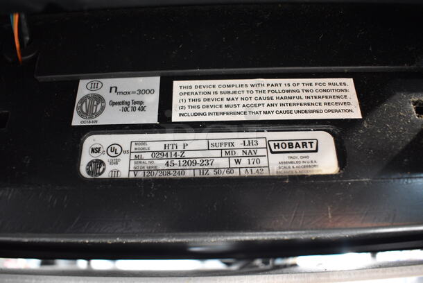Hobart HWS-4 Stainless Steel Wrapping Station w/ Hobart HTi P Scale. 120 Volts, 1 Phase. Tested and Working! - Image 5 of 6
