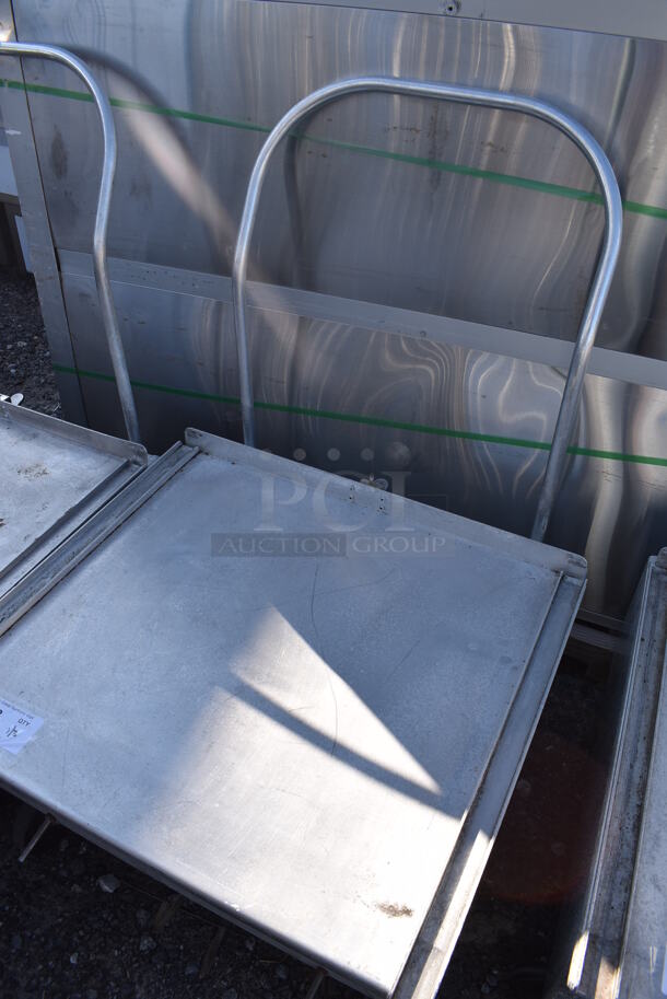 Metal Commercial Dolly w/ Push Handle on Commercial Casters. 27x32x39 - Image 2 of 3