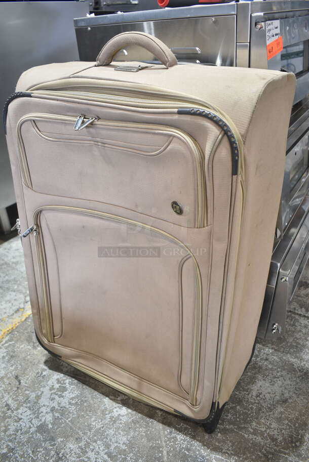 2 Items; Brown Luggage Bag and Alpine  2 Room Cabin Tent. 2 Times Your Bid! - Image 5 of 9