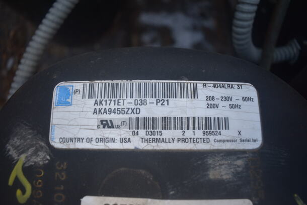 Tecumseh AK171ET-038-P21 Condensing Unit. 208-230 Volt 1 Phase - Image 3 of 11