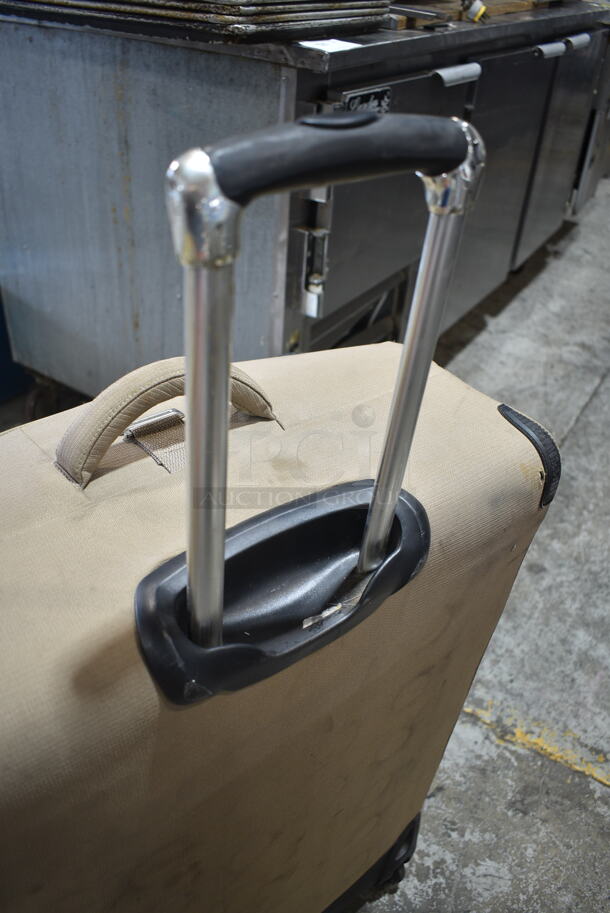 2 Items; Brown Luggage Bag and Alpine  2 Room Cabin Tent. 2 Times Your Bid! - Image 7 of 9