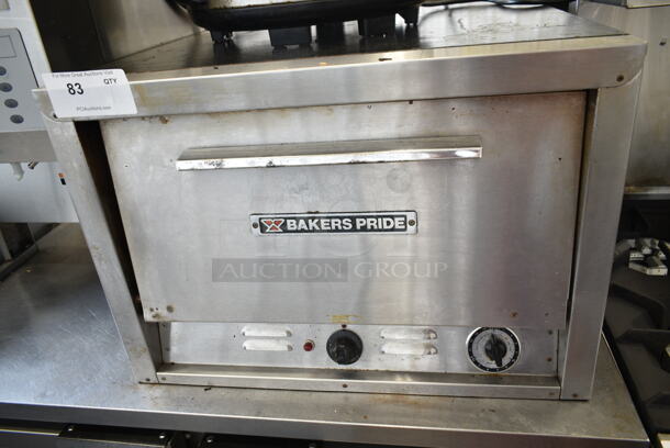 Bakers Pride P-22 Stainless Steel Commercial Countertop Electric Powered Pizza Oven. 208 Volts.  - Image 1 of 5