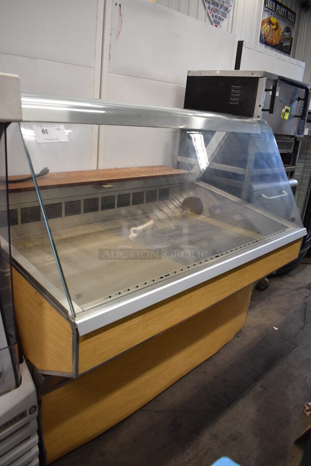 Federal SQ5CD Metal Commercial Deli Display Case Merchandiser on Commercial Casters. 120 Volts, 1 Phase. 60x45x54. Tested and Working!