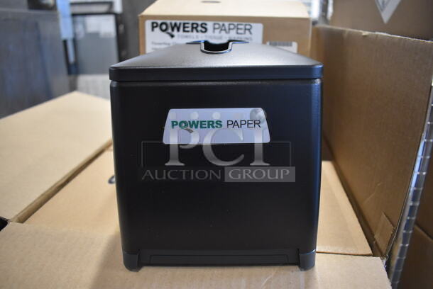 4 BRAND NEW IN BOX! Powers Paper 960-01 Black Poly Countertop PowerNap Charging Station Interfolded Napkin Dispensers. 4 Times Your Bid! - Image 6 of 9