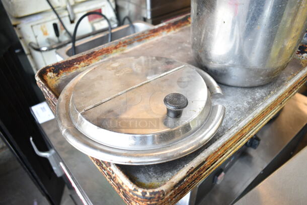 11 Various Items Including Stainless Steel Bucket, Round Center Hinge Lid and 9 Metal Half Size Baking Pans. 11 Times Your Bid! - Image 2 of 5