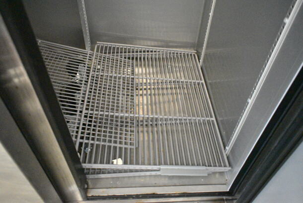 2020 True T-35 Stainless Steel Commercial 2 Door Reach In Cooler w/ Poly Coated Racks and Commercial Casters. 115 Volts, 1 Phase. Tested and Working! - Image 5 of 10