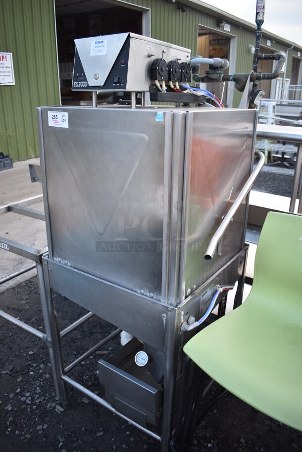 2013 Ecolab ES-2000 Stainless Steel Commercial Straight Pass Through Dishwasher. Goes GREAT w/ Lots 260 and 271! 115 Volts, 1 Phase. 30x30x67 - Image 2 of 9