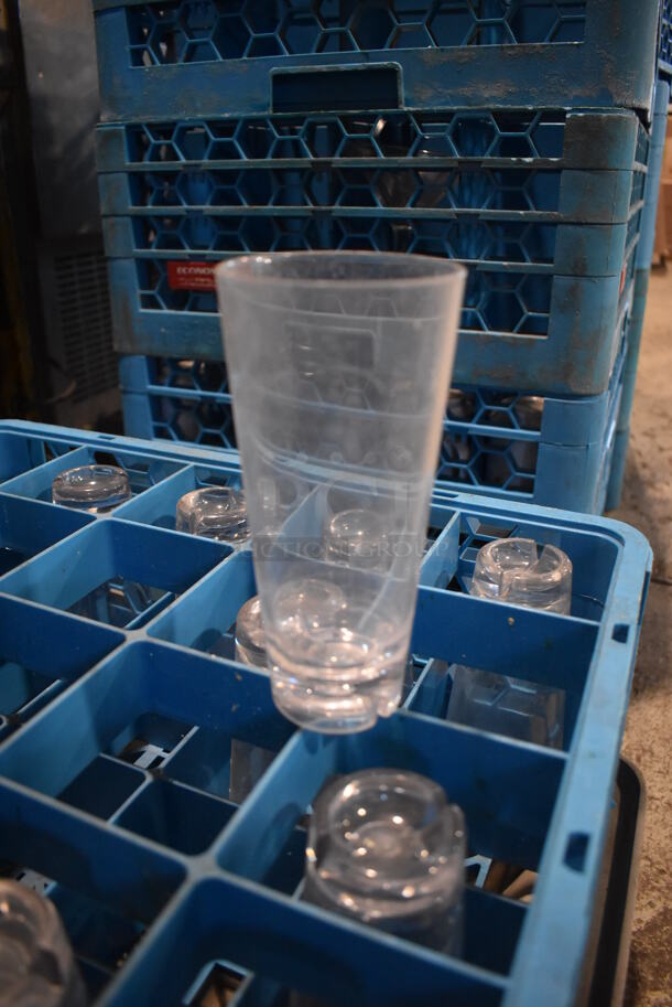 ALL ONE MONEY! Lot of 9 Dish Caddies on Dish Caddy Dolly w/ Various Glasses Including Ceramic Mugs, Beverage Glasses - Image 12 of 12