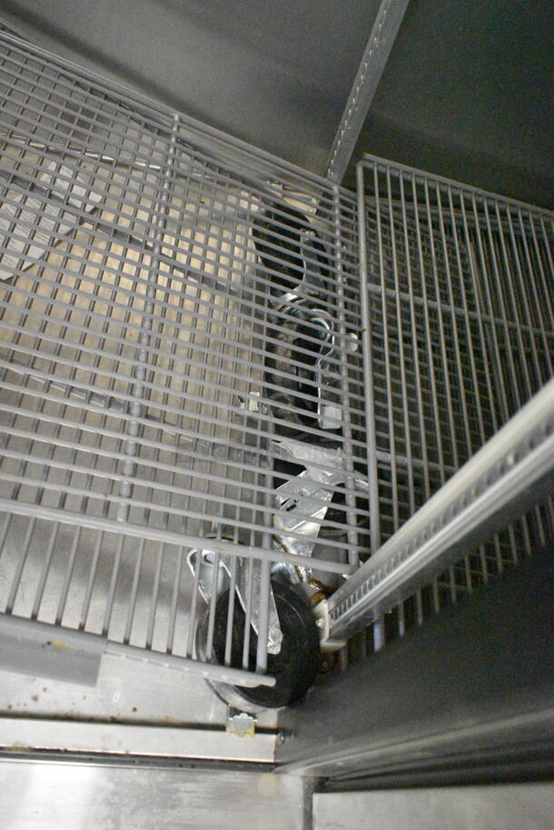 2020 True T-35 Stainless Steel Commercial 2 Door Reach In Cooler w/ Poly Coated Racks and Commercial Casters. 115 Volts, 1 Phase. Tested and Working! - Image 8 of 10
