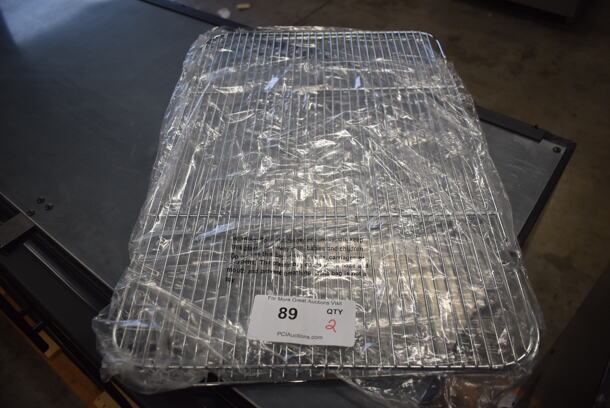 2 BRAND NEW! Metal Cooling Racks. 16x25x1. 2 Times Your Bid!