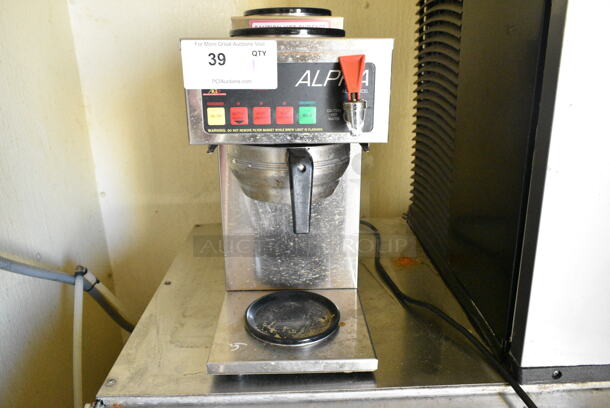Curtis ALP3DS12A000 Stainless Steel Commercial Countertop Coffee Machine w/ Hot Water Dispenser and Metal Brew Basket. 120 Volts, 1 Phase. This Unit Was In Working Condition When the Restaurant Closed. (kitchen) - Image 1 of 4