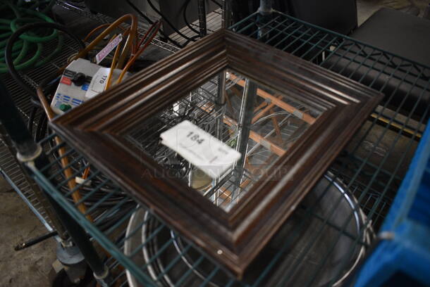 Brown Framed Mirror. 12.5x1x14.5 - Image 2 of 2